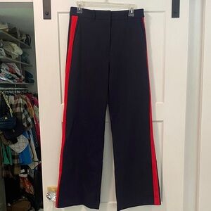 Women's Boden Navy Pants with Red Stripe